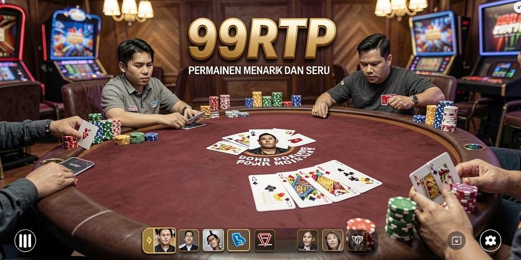 Tampilan menarik dari gameplay Poker di 99RTP.