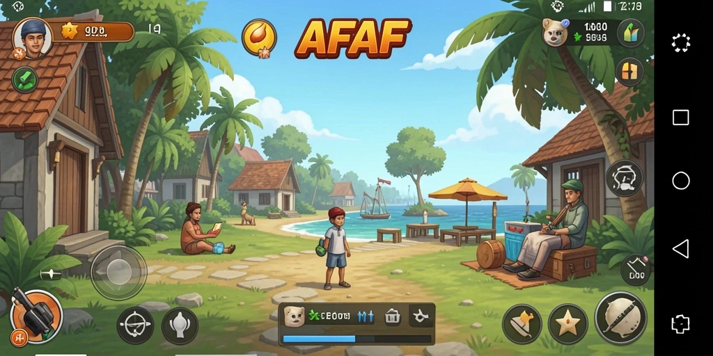 Screenshot utama AFAF menampilkan gameplay yang seru dan menarik.