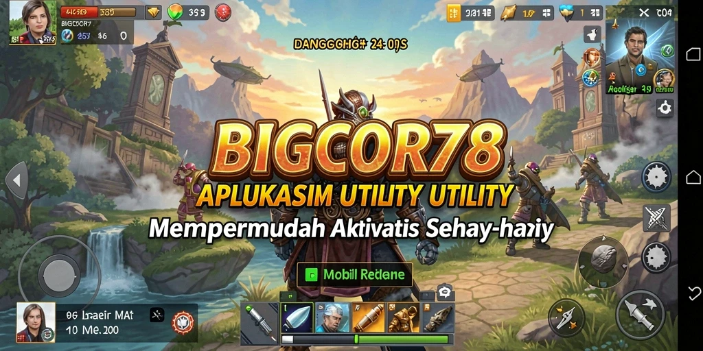 Tampilan antarmuka aplikasi BIGCOR78 yang user-friendly.