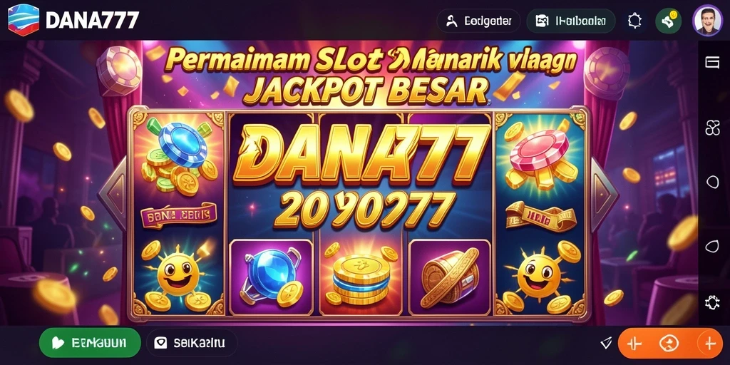 Tampilan menarik dari gameplay DANA777 yang menonjolkan keseruan permainan Slot.