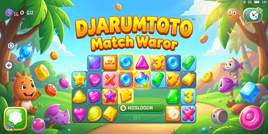 Tampilan gameplay <strong>DJARUMTOTO</strong> yang seru dalam mencocokkan elemen.