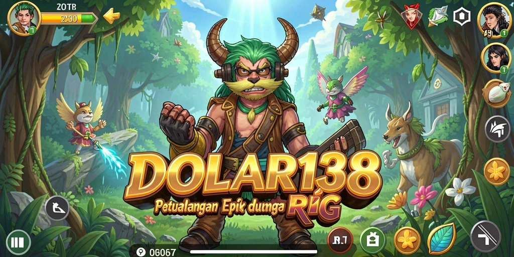 Screenshot DOLAR138 menampilkan aksi pertarungan seru dalam dunia RPG.
