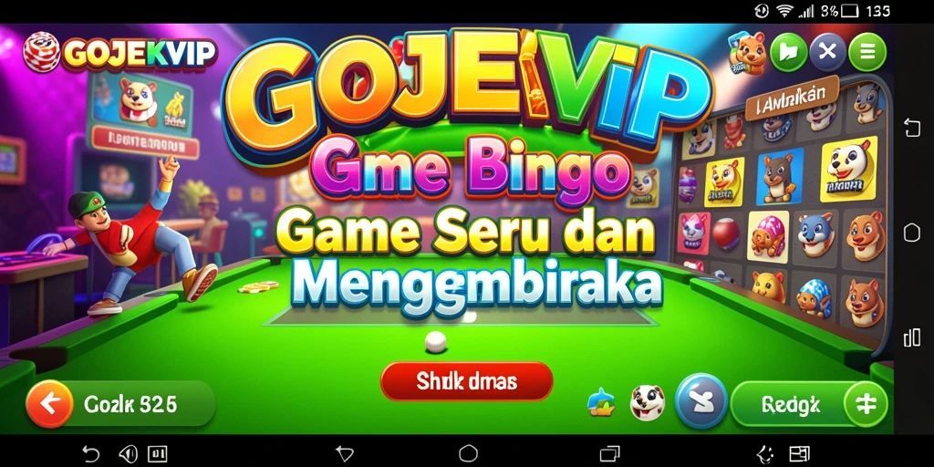 Tampilan gameplay seru di GOJEKVIP yang penuh warna.