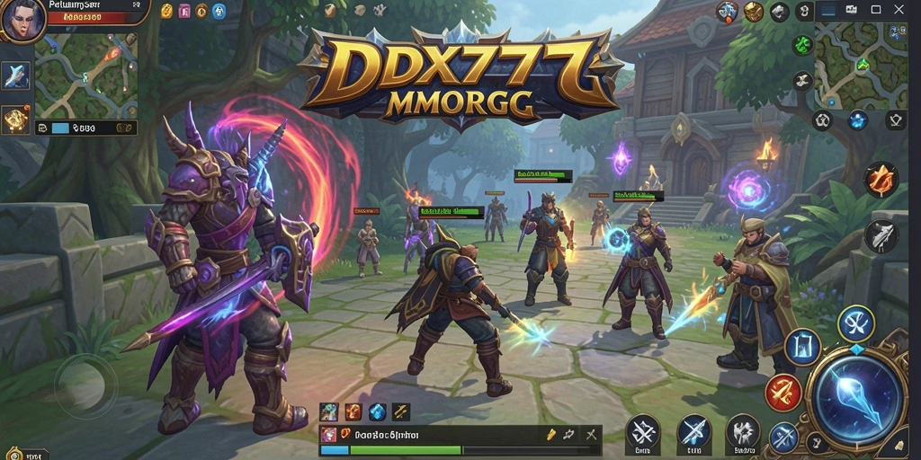 Tampilan gameplay seru dalam dunia MMORPG yang mendebarkan.