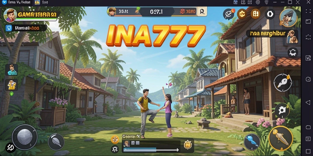 Tampilan menarik dari gameplay INA777 yang penuh warna.