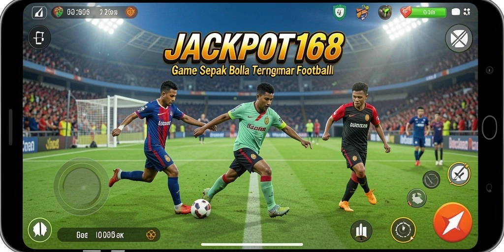 Tampilan gameplay JACKPOT168 yang seru dan mendebarkan di lapangan.