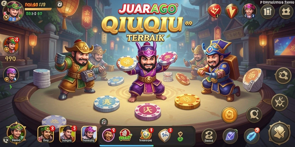 Tampilan menegangkan saat bermain QiuQiu di JUARAGO.