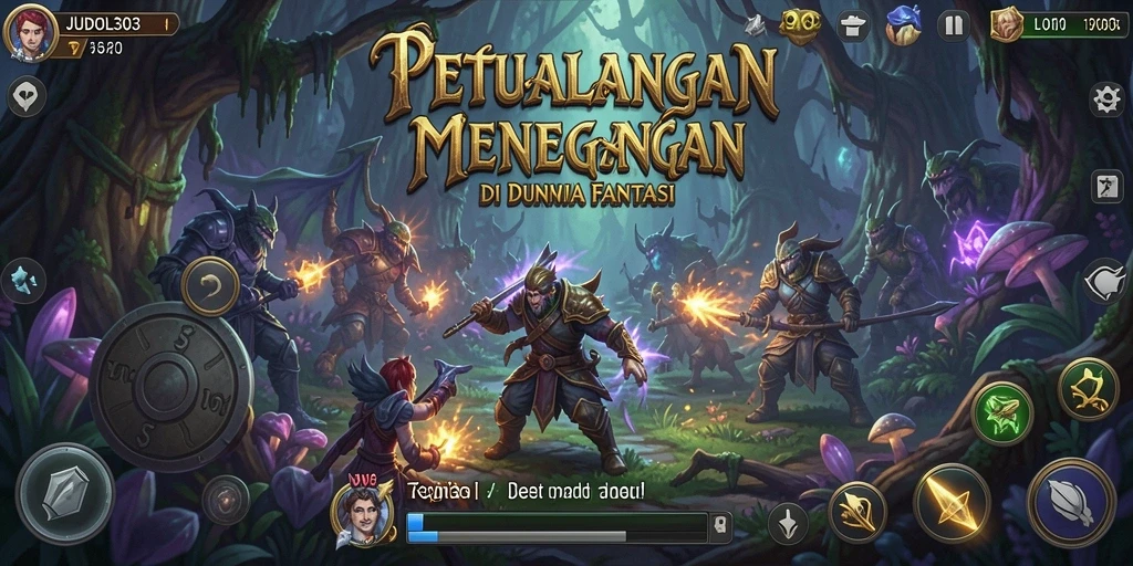 Tampilan gameplay seru dalam dunia petualangan JUDOL303.