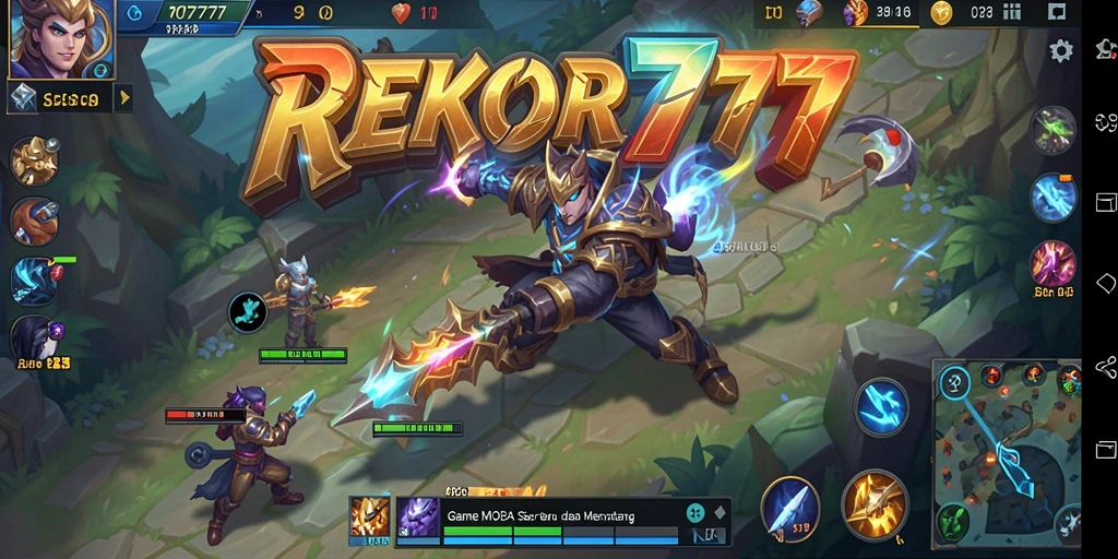 Tampilan karakter dan arena seru dalam gameplay MOBA