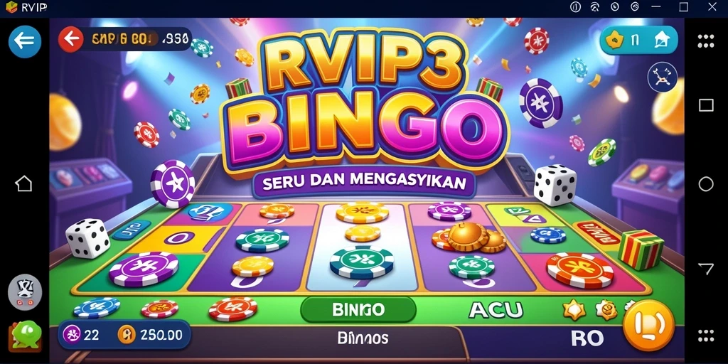 Tampilan seru gameplay Bingo di RVIP3 dengan interaksi pemain.