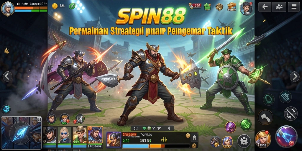 Tampilan menarik gameplay strategi SPIN88 yang seru.