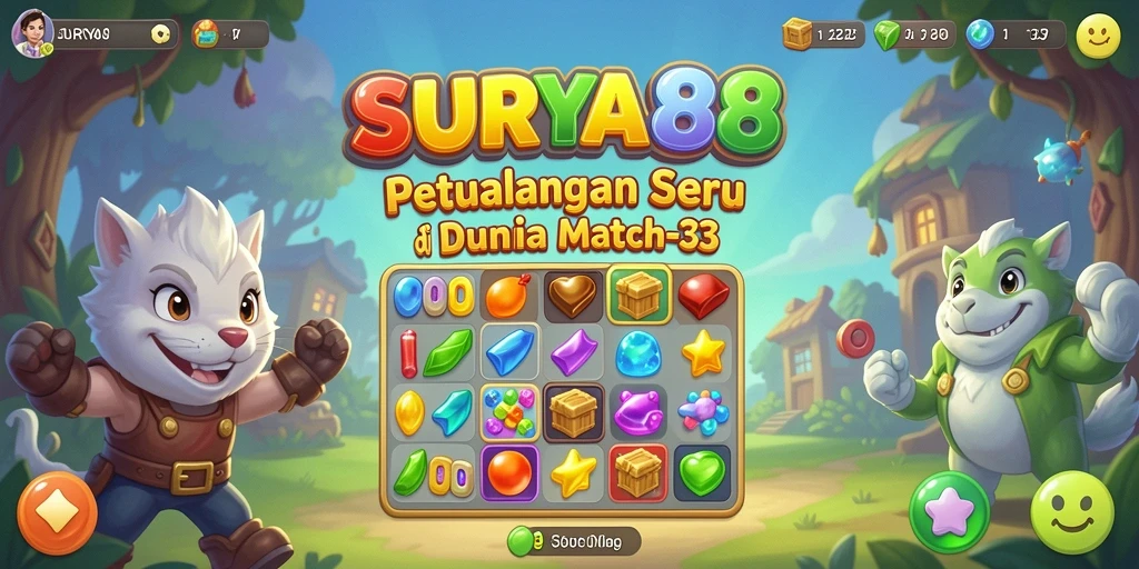 Screenshot <strong>SURYA88</strong> memperlihatkan aksi mencocokkan buah yang seru dan penuh warna.
